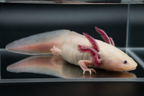 Ajolote Leucístico (Rosa Clásico)